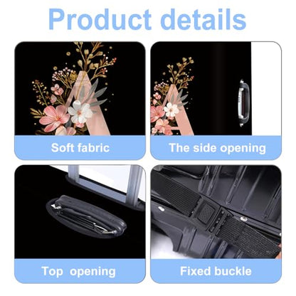 Letter A Luggage Cover Washable Suitcase Protector Anti-scratch Suitcase cover Fits 28-30 Inch Luggage L - color: Letter A, size: L(28-30inch suitcase)