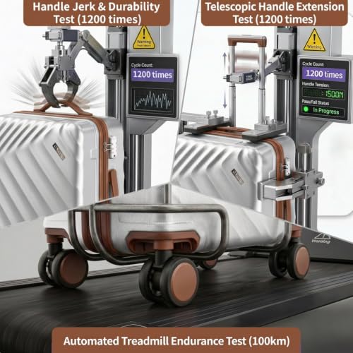 Rosamo 6-Piece Hard Shell Expandable Luggage Set, Airline Approved Carry-On - color: Silver