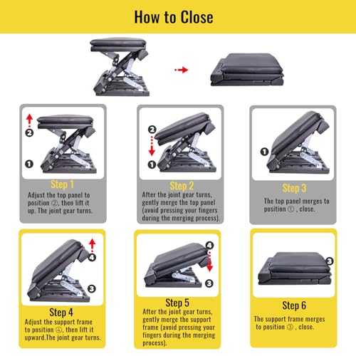 Foot Rest for Under Desk at Work Enlarged, Ergonomic Footrest with Adjustable Height and Angle, Foldable Foot Stool with Removable Pad Massage Beads for Office Gaming Chair Black - color: Black Plus