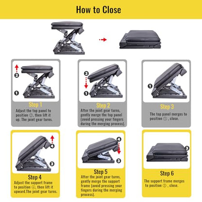 Foot Rest for Under Desk at Work Enlarged, Ergonomic Footrest with Adjustable Height and Angle, Foldable Foot Stool with Removable Pad Massage Beads for Office Gaming Chair Black - color: Black Plus