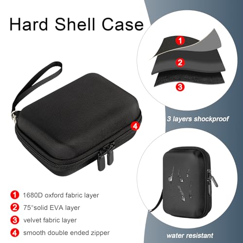 EVA Hard Shell Cable Organizer Travel Case for Cords & Tech Gear - size: 5.5X3.9 inch
