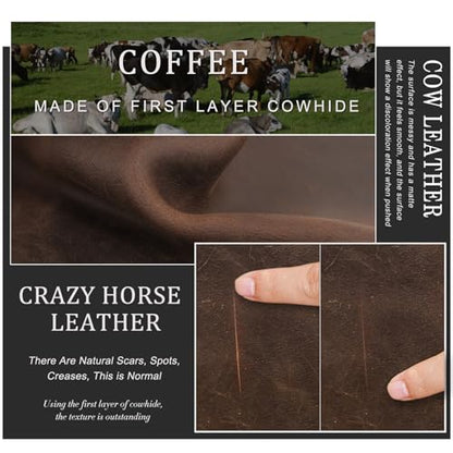 CONTACTS Rfid Passport Holder for Men Leather Passport Wallet by Handmade - color: Coffee, style: Plain- Classic