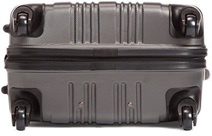 Kenneth Cole REACTION Out of Bounds 경량 하드쉘 4륜 스피너 수하물, 차콜, 24인치 체크, Kenneth Cole Reaction Out of Bounds 경량 하드쉘 4륜 스피너 캐리어 - color: 차콜, size: 24인치 체크