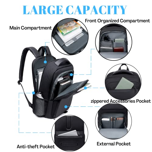 Laptop Backpack for Men Women, 35L Business Backpack Fits 17.3 Inch - size: Fits 17.3 Inch laptop