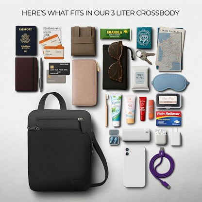 Travelon Anti-Theft Metro Small Crossbody - color: Black