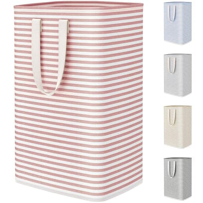 Lifewit 75L Large Collapsible Laundry Basket with Extended Handles, Pink - color: Pink, size: 75L