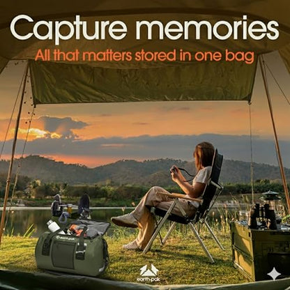 Waterproof Dry Bag Duffel - Marine Boating Kayaking Fishing Canoe 50L - color: Green, size: 50L
