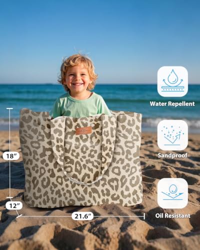 GLORIEROO Extra Large Beach Bag for Women - Carry On Beach Essentials Tote