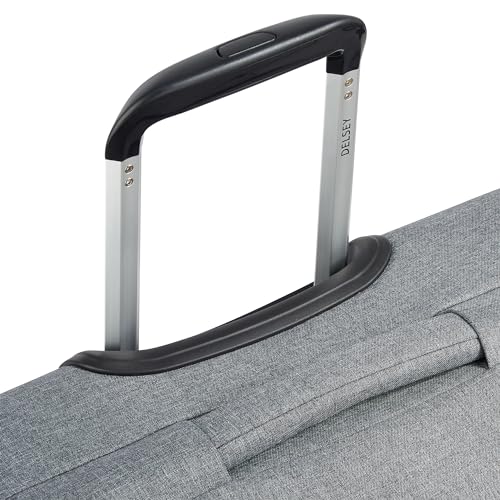 DELSEY PARIS Rami Softside Expandable Luggage with Spinner Wheels, Grey, 3 Piece Set (20/24/28) - color: Grey
