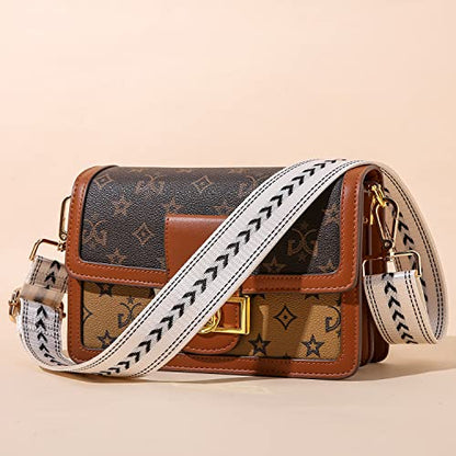 Purse Strap Replacement Crossbody Handbag Shoulder Strap Adjustable - color: Gold Buckle-3