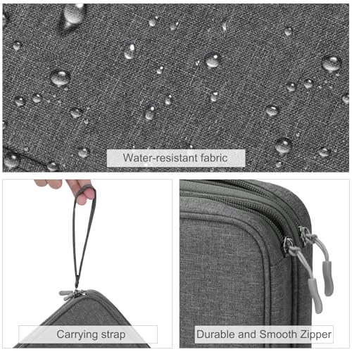 FYY Electronic Organizer, Travel Tech Pouch Bag, Extra Large, Dark Grey - color: Dark Grey, size: 10.8 x 8 x 3.15 inches