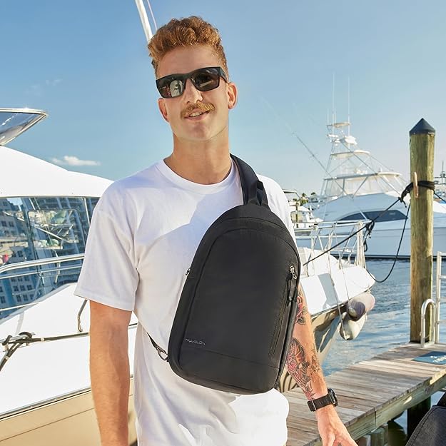 Travelon Anti Theft Urban Sling Bag - color: Slate