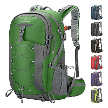 Maelstrom 40L Hiking Backpack, Lightweight Camping Daypack with Rain Cover - color: 40l Green, size: 40l