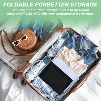 2 Pack Mesh Travel Laundry Bag 28" x 40"Extra Large Dirty Clothes Organizer - color: Blue+Blue, size: 28"x40"