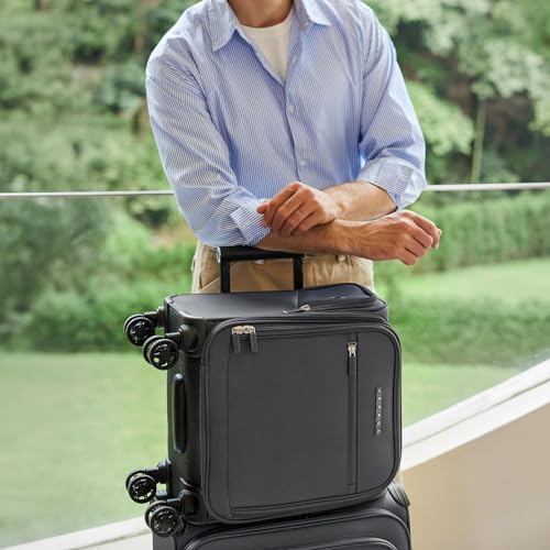 Verage Underseat Carry On Luggage with Wheels,14.5-Inch,Gray - color: Grey, size: 14.5-Inch Plus Underseat