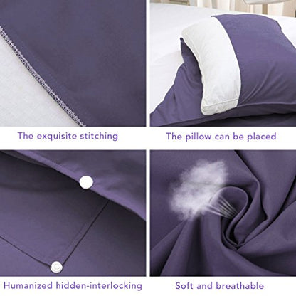 Sleeping Bag Liner All-Season Travel Sleep Sack for Adults - color: Purple, size: 83x46"