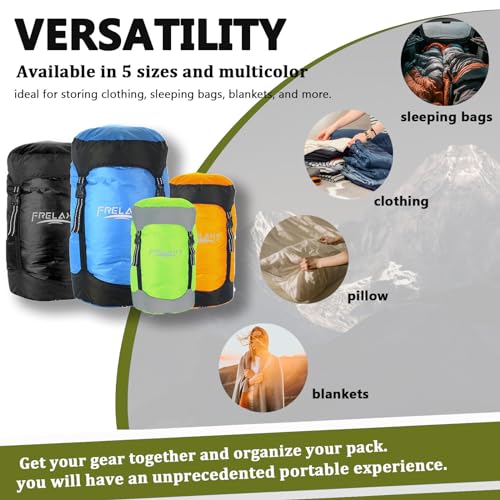 Frelaxy Compression Sack, 40% More Space! Sleeping Bag Stuff Sack - color: Army Green, size: X-Large