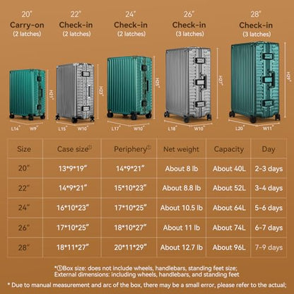 ROAMING 26 Inch Checked-Large Zipperless Luggage Hard shell Suitcases Gray - color: gray, size: 26 Inch Checked Luggage