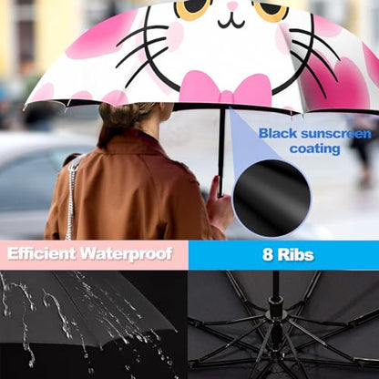 Small Travel Folding Umbrella for Girl - color: UB