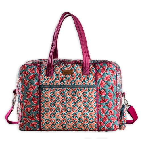 Maison d' Hermine Weekender Bags for Women Cotton Quilted Duffel Overnight Luggage Weekend Bag for Men Gym Gifts Travel - color: 004 - Bamako