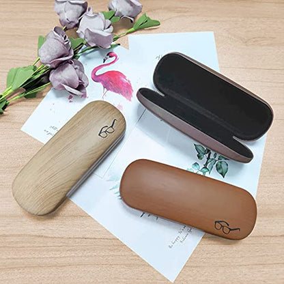 HSYMQ Hard Shell Glasses Case, Eye Glass Carry Case for Men Women, 3 Pack Eyeglass Sunglasses Cases