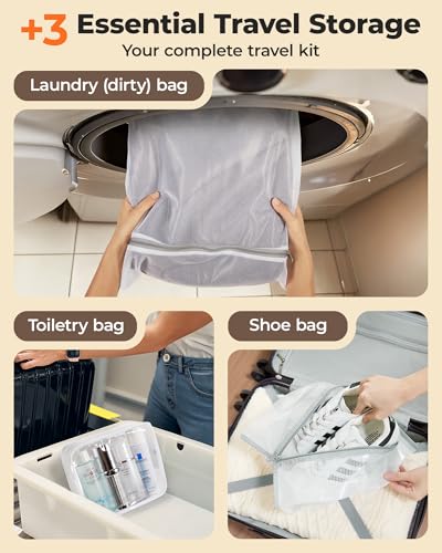 BAGSMART 15 Pack PA+PE Travel Vacuum Bags with Wireless Pumpe - size: 15-Pcs Travel Set