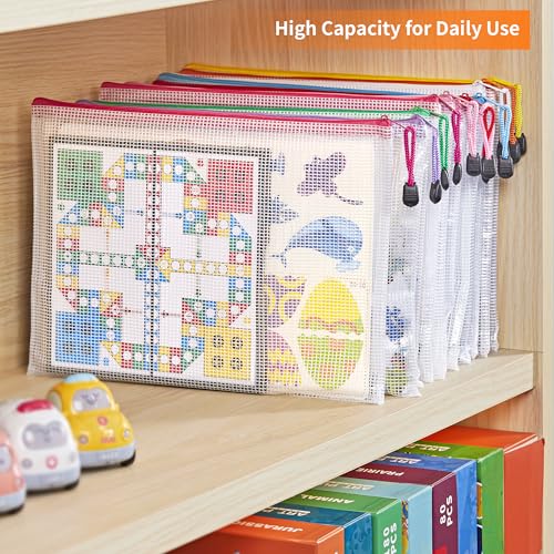 JARLINK A4 Mesh Zipper Pouch Bags, 30 Pcs Waterproof Zipper Pouch Bags - style: 30pcs