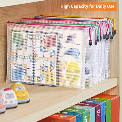 JARLINK A4 Mesh Zipper Pouch Bags, 30 Pcs Waterproof Zipper Pouch Bags - style: 30pcs