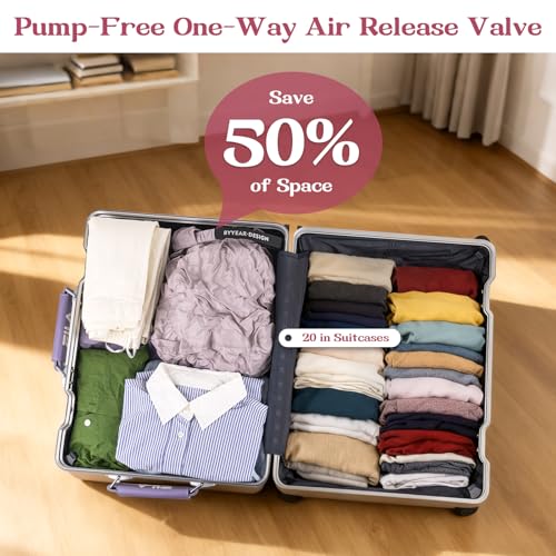 Travel Laundry Bag, Waterproof Compression Bags for Dirty Clothes - color: Purple, size: Large