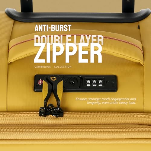 Verage Cambridge Lightweight Luggage, Misted Yellow, Carry-On 20-Inch - color: Misted Yellow, size: 20-Inch