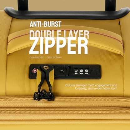 Verage Cambridge Lightweight Luggage, Misted Yellow, Carry-On 20-Inch - color: Misted Yellow, size: 20-Inch