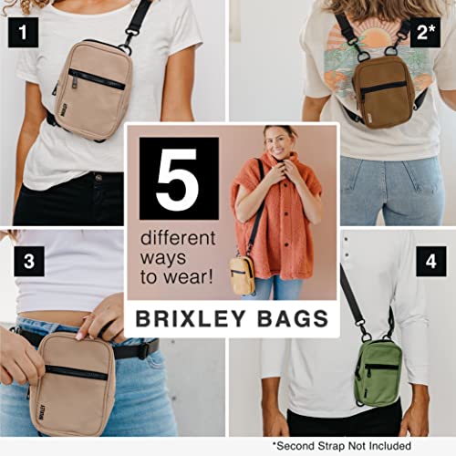 Brixley Crossbody Sling Bag – Travel Purse for Women, 9 Pocket Sling Pack, 5 Multi- Position Wear Fanny Pack for Everyday & Trips (Perry) - color: Perry