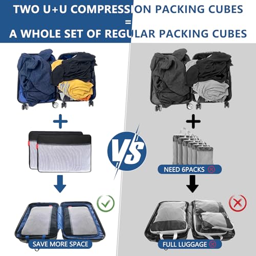 Compression Packing Cubes for Travel Essentials