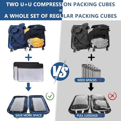 Compression Packing Cubes for Travel Essentials
