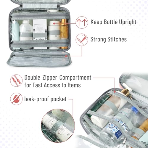 Travel Toiletry Bag Organizers, Baby Pink