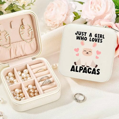 Cow Travel Jewelry Case Small PU Leather Jewelry Box Organizer - color: Cow, size: No Initial