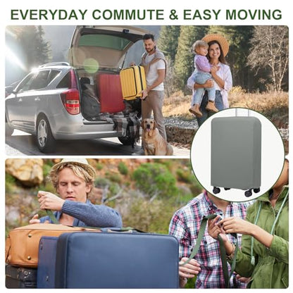 PATIKIL Luggage Cover 19-21 Inch Gray Scratch-Resistant Washable Elastic - color: Gray, size: 19-21 inch