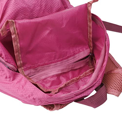 25L Backpack Packable Foldable Ultra Lightweight Water Resistant Durable Camping Travel Hiking Daypack for Men Women (Pink) - color: Pink