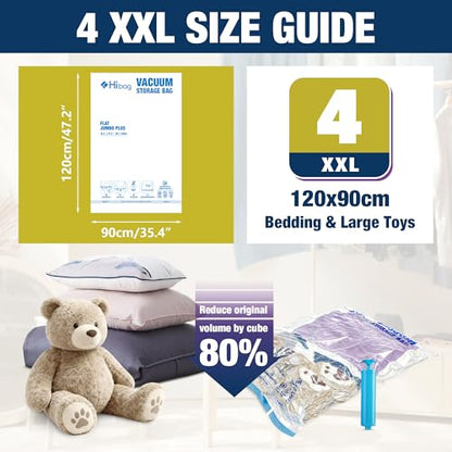 XXL 점보 진공 씰 보관 가방 엑스트라 라지 의류 침구용 - size: 4-XXL