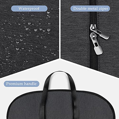 Limoomil 42" Heavy‑Duty Waterproof Garment Bag for Suits, Tuxedos & Coats - color: Darkgrey, size: 42" x 24" x 4"