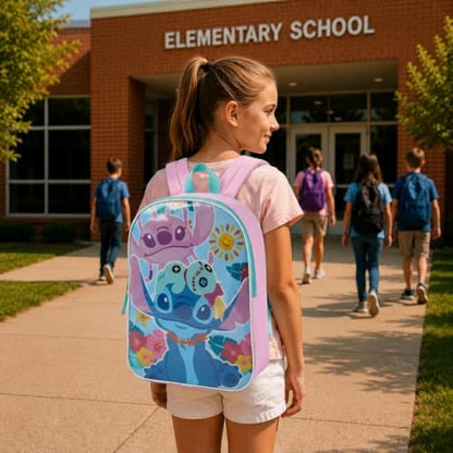 Disney Lilo and Stitch Backpack - Kids Backpack for Girls - color: Lilo & Stitch