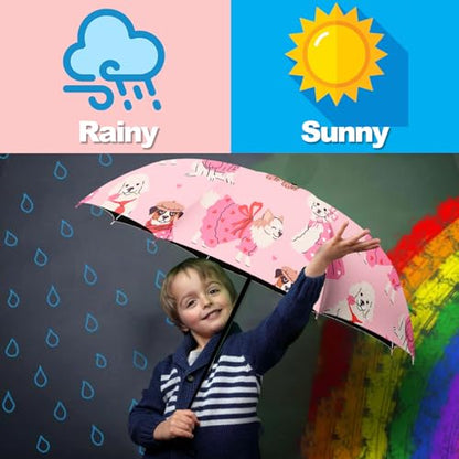 Small Travel Folding Umbrella for Girl - color: TA