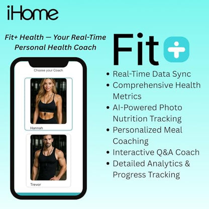 iHome Digital Bluetooth Smart Scale for Body Weight, Weight Scale, Including BMI, Body Fat, Muscle Mass, Batteries Included (Black Smart Bluetooth) - color: Black Smart Bluetooth, size: One Size