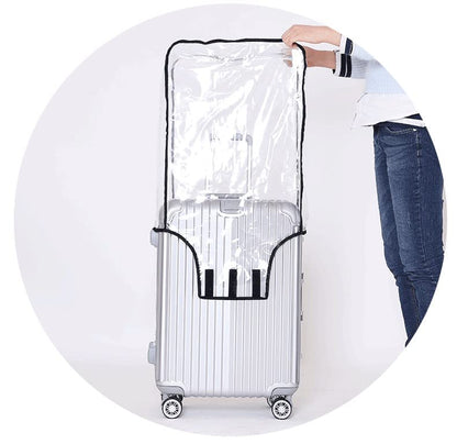 Clear PVC Luggage Cover Protectors - Transparent Waterproof Suitcase Sleeve for 20"+24"+28" Wheeled Suitcases (3PCS) - color: 3PCS