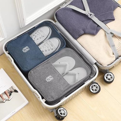 Shoe Bags - Portable Waterproof Organizer, Holds 3-4 Pairs - color: Pink