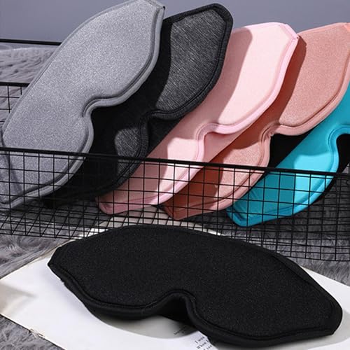2 Pack Sleep Masks 3D Contoured Eye Mask for Sleeping - color: Darkgray&pink
