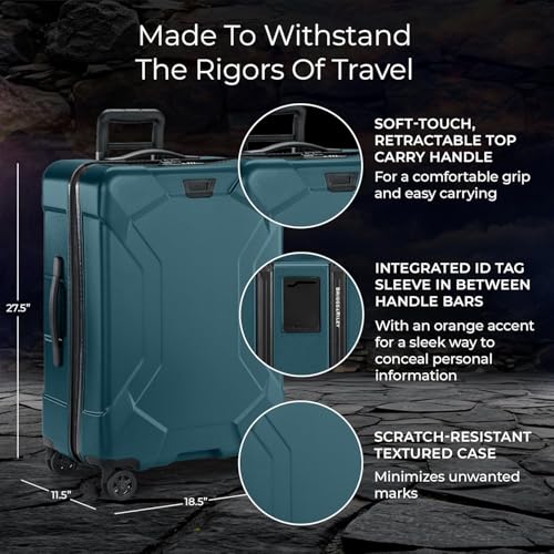 Briggs & Riley Torq Medium 27 Inch Hardside Checked Luggage, Ocean - color: Ocean, size: 27"