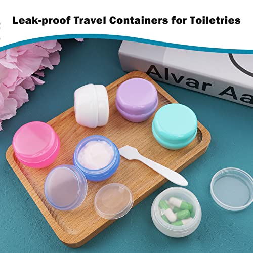 Cosywell Small Travel Containers Plastic 6 Pieces Travel Jars for Creams - style: C-6 Pieces