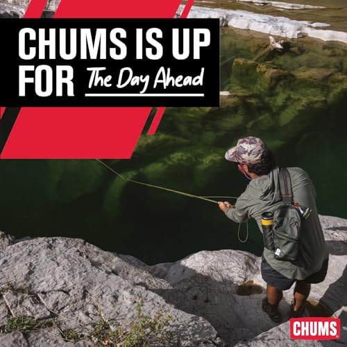 Chums Daytripper Hiking Sling Bag with Water Bottle Holder - color: Mushroom