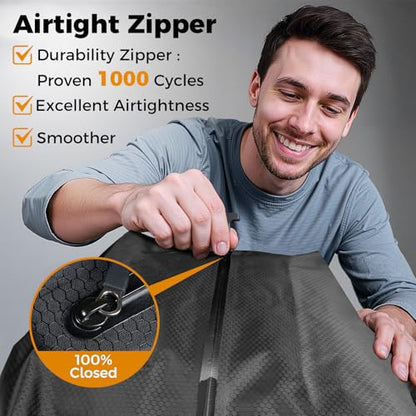 Travel Vacuum Bags with Pump 25L Vacuum Seal Bag for Clothing Travel 2 Pack